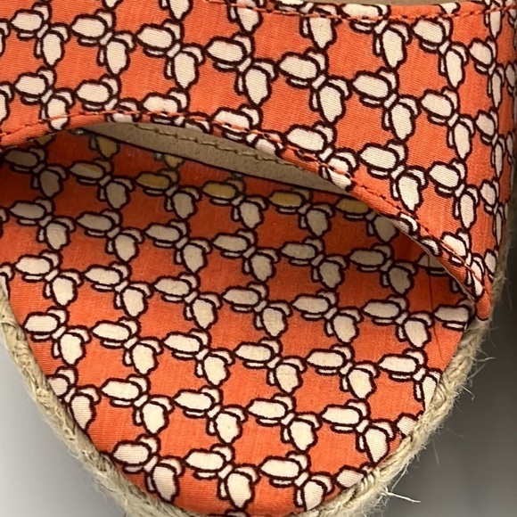 STEVE Maden Jenny wedge shoe size 10 butterfly fabric 5” high - Picture 10 of 17